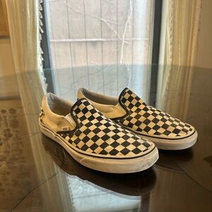Checkered Slip-On Sneakers
